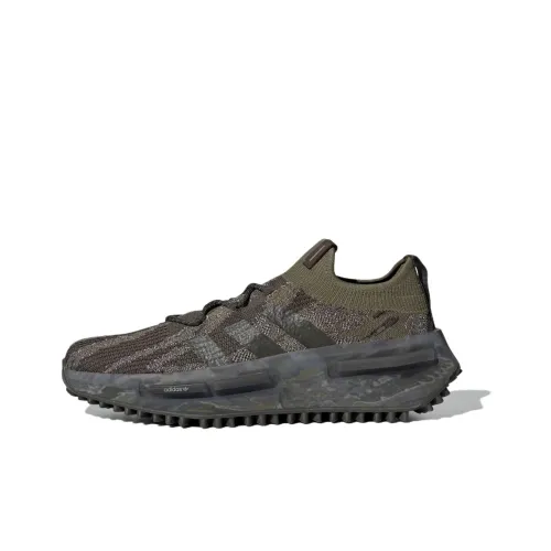 Adidas Originals NMD S1 Амортизация Износостойкий Низкий Топ Повседневная Обувь Мужская Темно-Зеленая