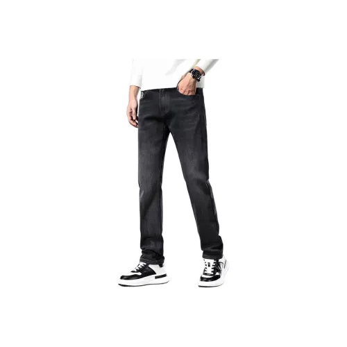 MENING Черные Унисекс Джинсы