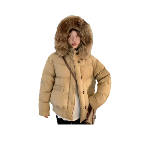 DYYPC Хаки Хлопковый пуховик Женские пуховики (пуховики)