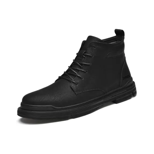 JHCZC Колено Высокая Мартин Ботинок Мужской