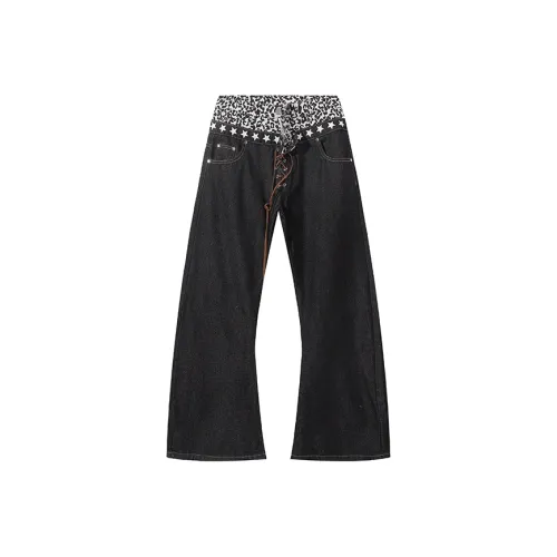 51XXHA Черные Унисекс Джинсы