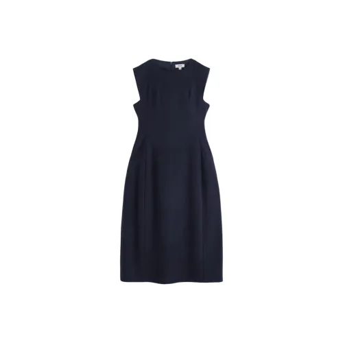 COS Темно-синий женский платье без рукавов