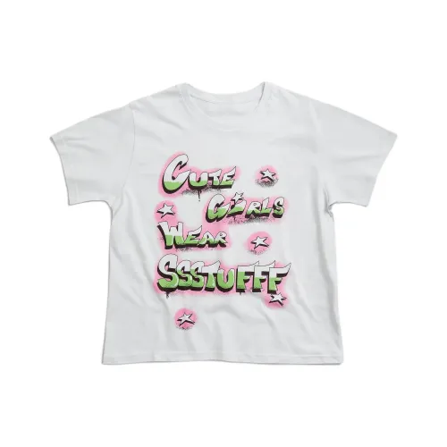 SSSTUFFF Белый Женские T-рубашки