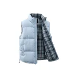 Light Blue [Двусторонний клетчатый жилет]