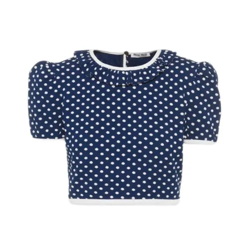 MIU MIU Синий Женские T-рубашки