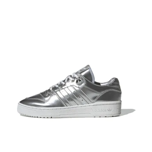 Adidas Originals Rivalry Low Anti-Slip Легкий Низкий Топ Скейтборд Кроссовки Унисекс Серебряный