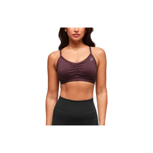 GYMSHARK Вишнево-фиолетовый Женские Бюстгальтеры