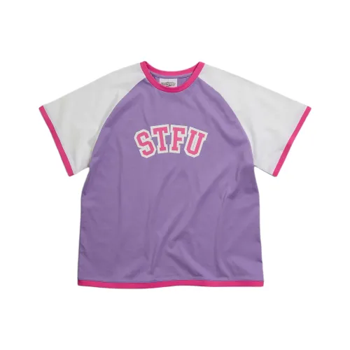 SSSTUFFF Фиолетовый Женские T-рубашки