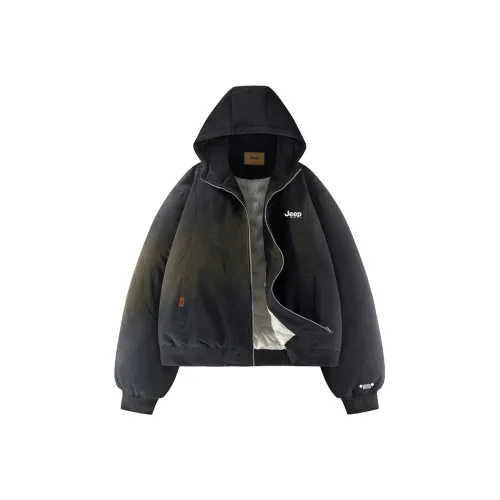 JEEP Outdoor Casual Черный воин Пуховик Унисекс