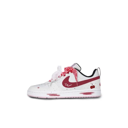 Nike Court Borough Blush Honey Cherry Blossom Противоскользящий Устойчивый к истиранию Низкий Топ