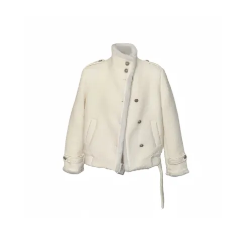 TSKIU Экрю Женские Бархатные Куртки