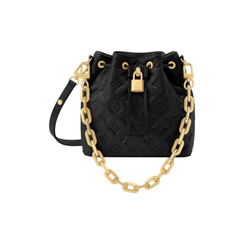 LOUIS VUITTON Coussin Овчина Сумка на плечо Женская Черная