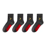 Носки Crew Dark Gray Gold Horse 4 Pack [Подарочная коробка комплект]