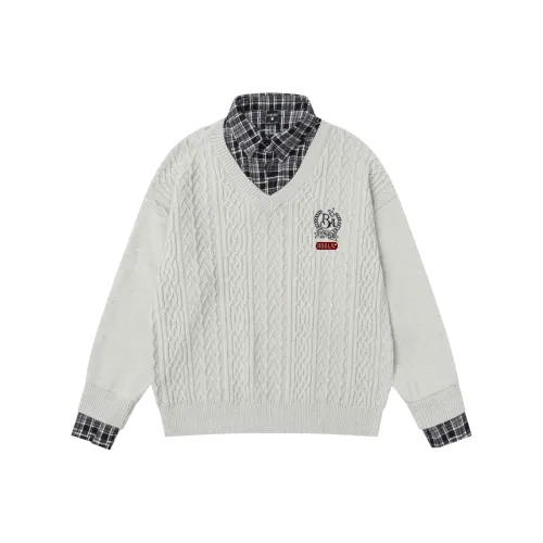 HOKLV Серый Унисекс Свитшоты