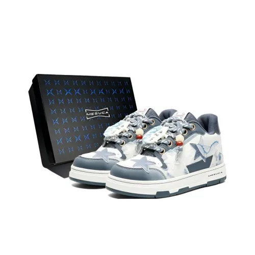 MESUCA Скейтборд Кроссовки Низкие Бело-Синие Керамические Унисекс