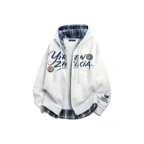 Бело-серый вереск [утолщенный с флисовой подкладкой]