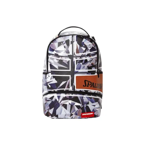 SPRAYGROUND X SPALDING Коллаборация Веганская кожа с 3D формованной резиновой водонепроницаемой тканью Рюкзак