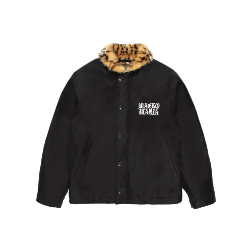 WACKO MARIA Совместное издание Fw25 Леопард Искусственный мех N 1 Deck Куртка Унисекс