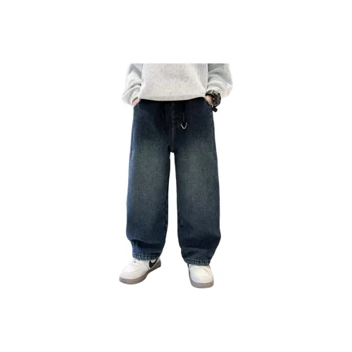 YALU Синий Серый С флисовой подкладкой CCH91602 KIDS Джинсы