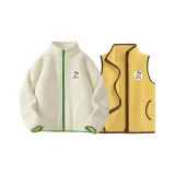 [Утолщенный термический] H Малыш Средний Круглый Крючок и петля K Свет Молочный белый + H Малыш Средний Круглый Крючок и петля K Звезда и луна Желтый