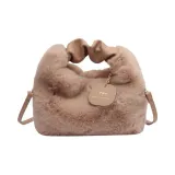 Светлый хаки (бархатная сумка)