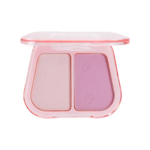 MAXFINE SWEETIE Meow Двухтонный Румяна Неломкий Легко Смесь Цвет лица Питательный Питание Перламутровый Натуральный