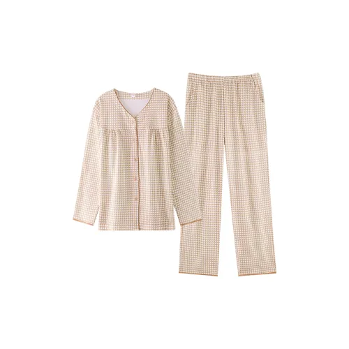 FENTENGCARE Желтый Женские Пижамные Комплекты