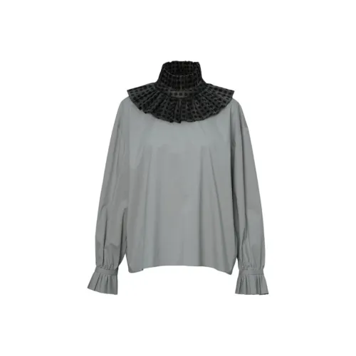 ANREALAGE Fw25 Рубашка с оборочным воротником BLOUSE Женская