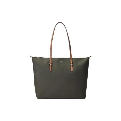 LAUREN RALPH LAUREN Нейлоновая сумка через плечо среднего размера женская темно-оливково-зеленая