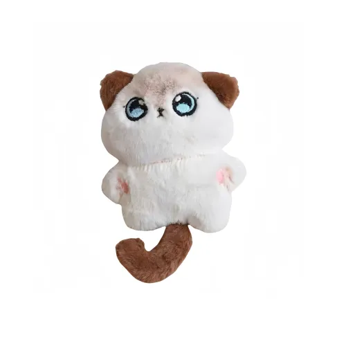 GONGZHULIANREN Милый Meow Siamese Cat Плюшевая кукла Брелок Плюшевый Подвеска 10 см Длина тела
