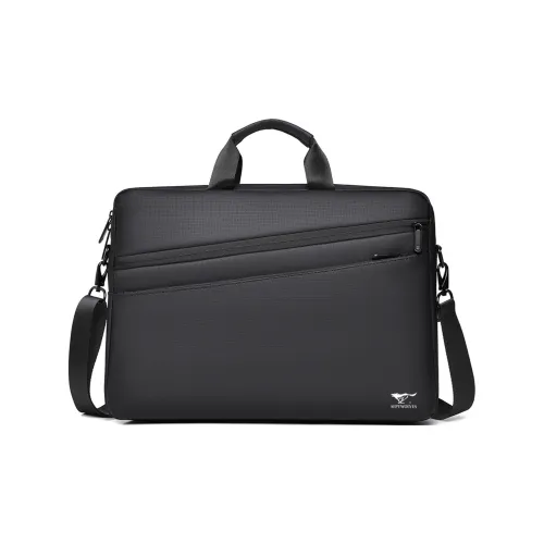 SEPTWOLVES Сумка для ноутбука из синтетической кожи стандартная мужская черная