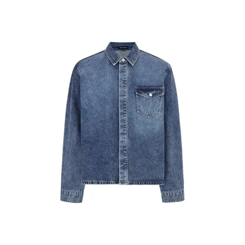 URBAN REVIVO Синий Мужская Рубашка