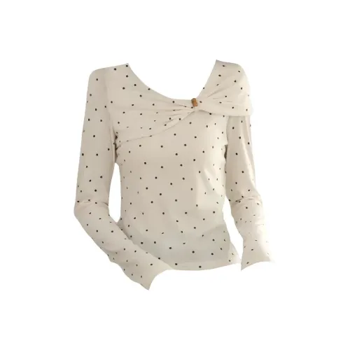 UPXIW Абрикос Женские T-рубашки