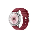 Клетка Узор Фтор Резина Премиум Ремешок-Счастливый Красный