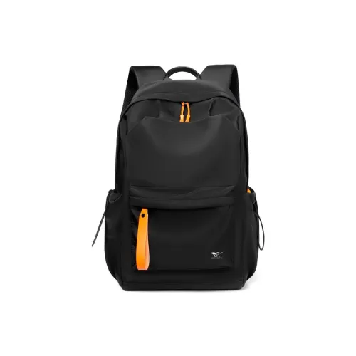 SEPTWOLVES Ткань Полиэстер Рюкзак Мужской Черный