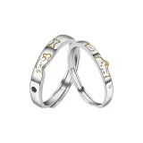 Кошка и Собака Обнимающие Парные Кольца