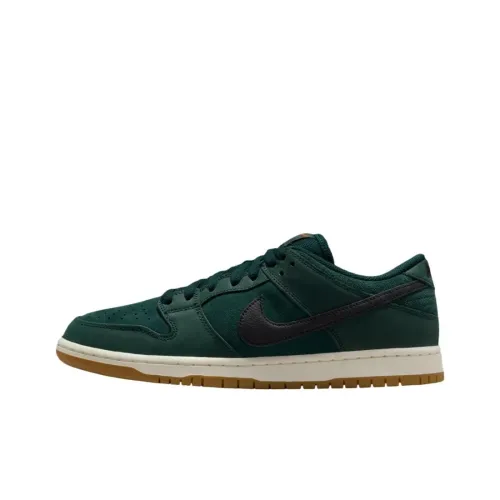 Nike Dunk SB Low Топ Скейтборд Кроссовки Мужские Темно-зеленые
