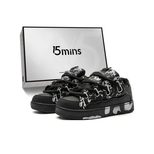 15 MINS Устойчивые к истиранию противоскользящие высокие кеды для скейтбординга унисекс