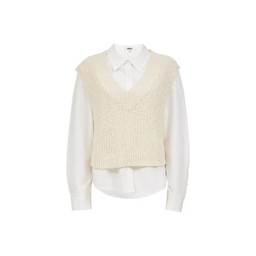 Only A43 Кремовый Белый Женские Повседневные Костюмы