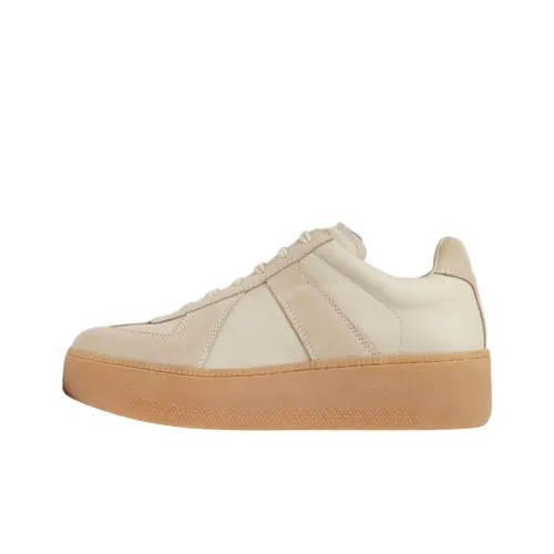 Maison Margiela Replica Wedge Low Топ Кроссовки для скейтбординга Женские Светло-янтарный