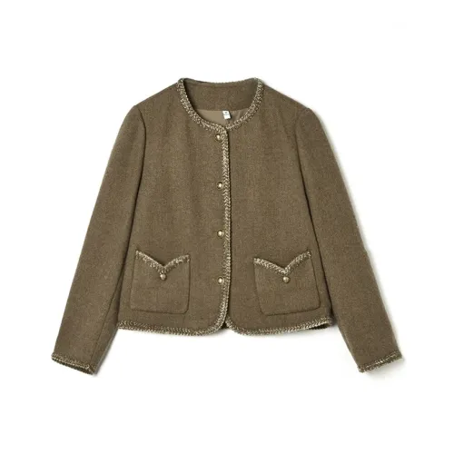 Mapping Верблюжий цвет Женские Короткие пальто