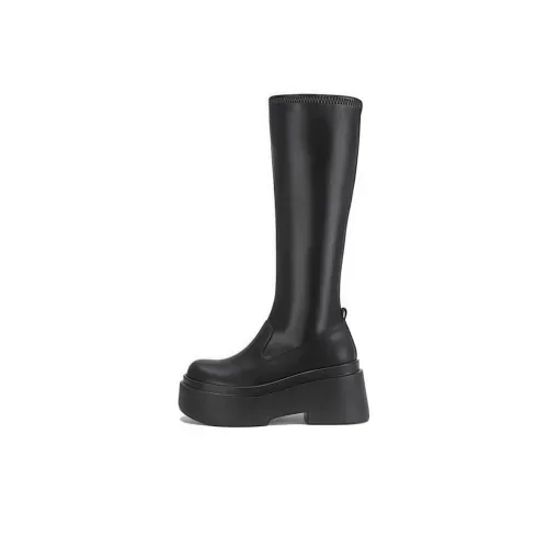 BLUBLONC Колено Высокая ботинка Martin Женская