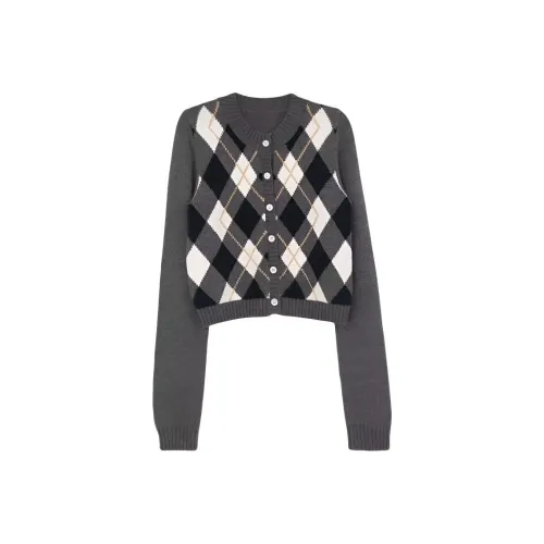 GUOZHEN Серый Женский Трикотаж