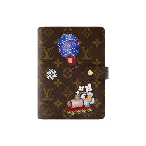 LOUIS VUITTON Монограмма Покрытый холст Защитный чехол Средний размер Унисекс Коричневый