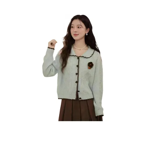 SEAR OFFICIAL Светло-зеленый Женский Трикотаж