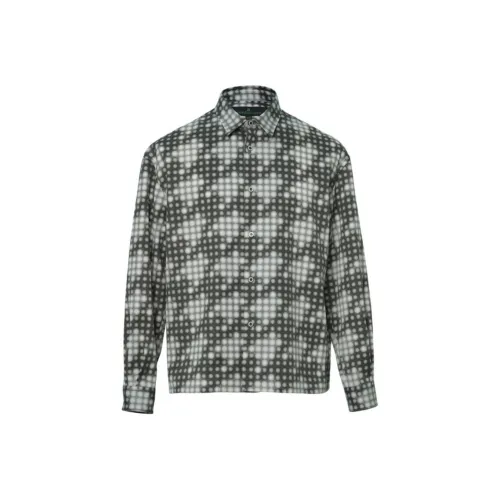 ANREALAGE Fw25 LED Check Рубашка Унисекс