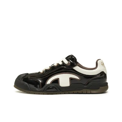 Champion Low Top Скейтборд Кроссовки Женские Черный Молочно-Белый