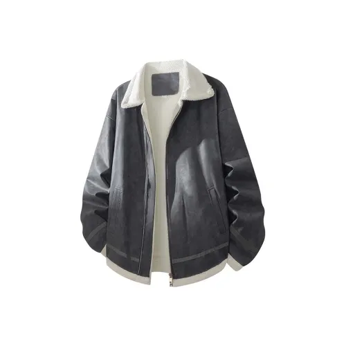 NINEDAO Унисекс Кожаные куртки