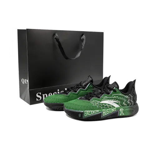 Anta KAI 2 Амортизация Устойчивость к истиранию Отскок Низкий Топ Баскетбольные кроссовки Мужской Зеленый Черный Белый