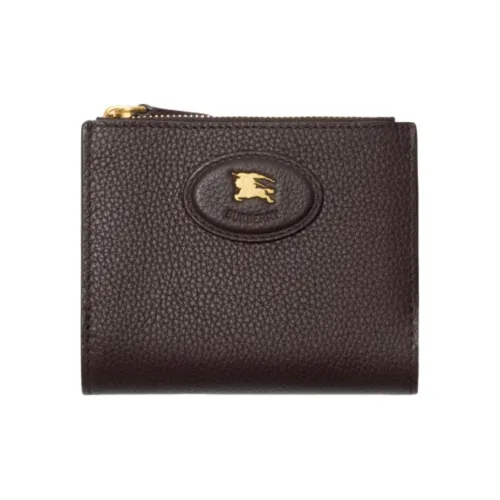 Burberry Телячья кожа Кошелек Женские Торф Коричневый